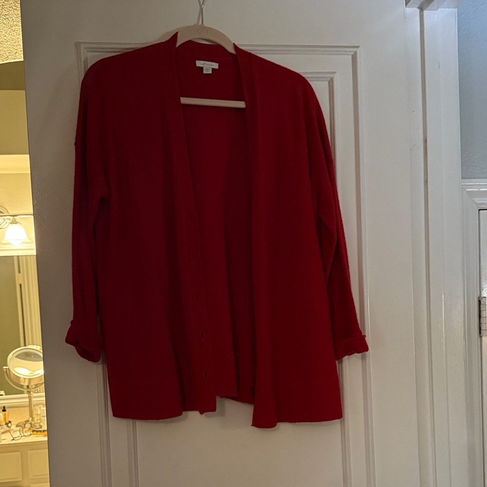 J. Jill Vibrant Red cashmere sweater
